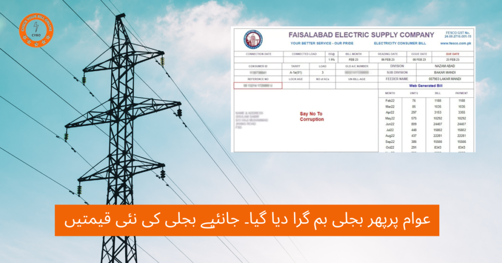 New Rates of Electricity Per Unit for April 2024